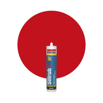Soudal Silirub Color - RAL 3020 Rosso traffico