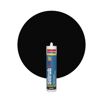 Soudal Silirub Color - RAL 9005 Nero intenso