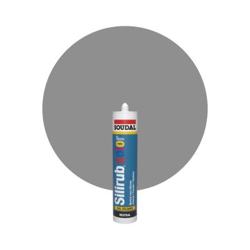 Soudal Silirub Color - RAL 9007 Alluminio grigio