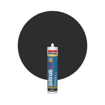 Soudal Silirub Color - RAL 9004 Nero segnale