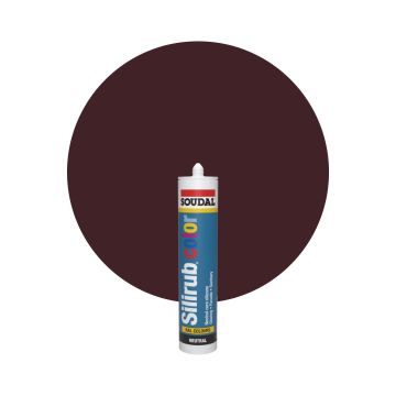 Soudal Silirub Color - RAL 3007 Rosso nerastro