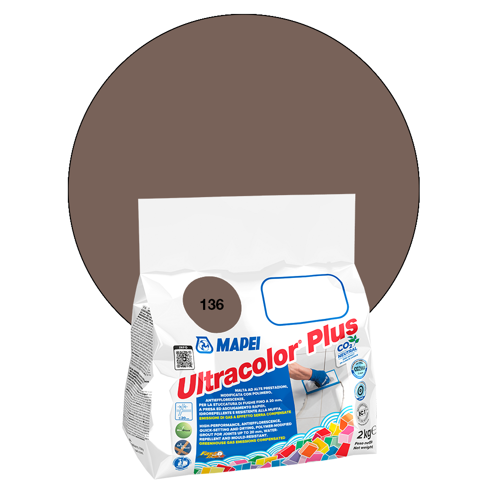 Mapei Ultracolor Plus - 136 Fango, 2 kg main product photo
