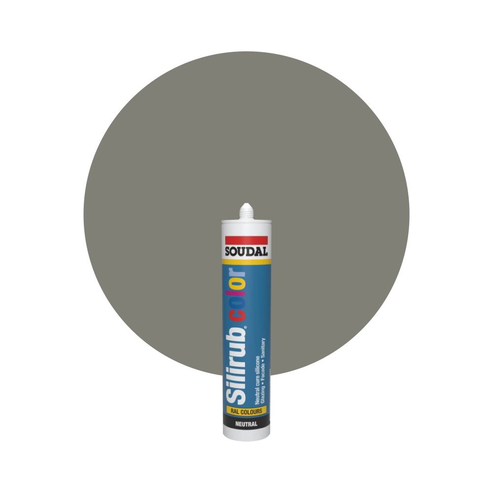 Soudal Silirub Color - RAL 7023 Grigio cemento main product photo