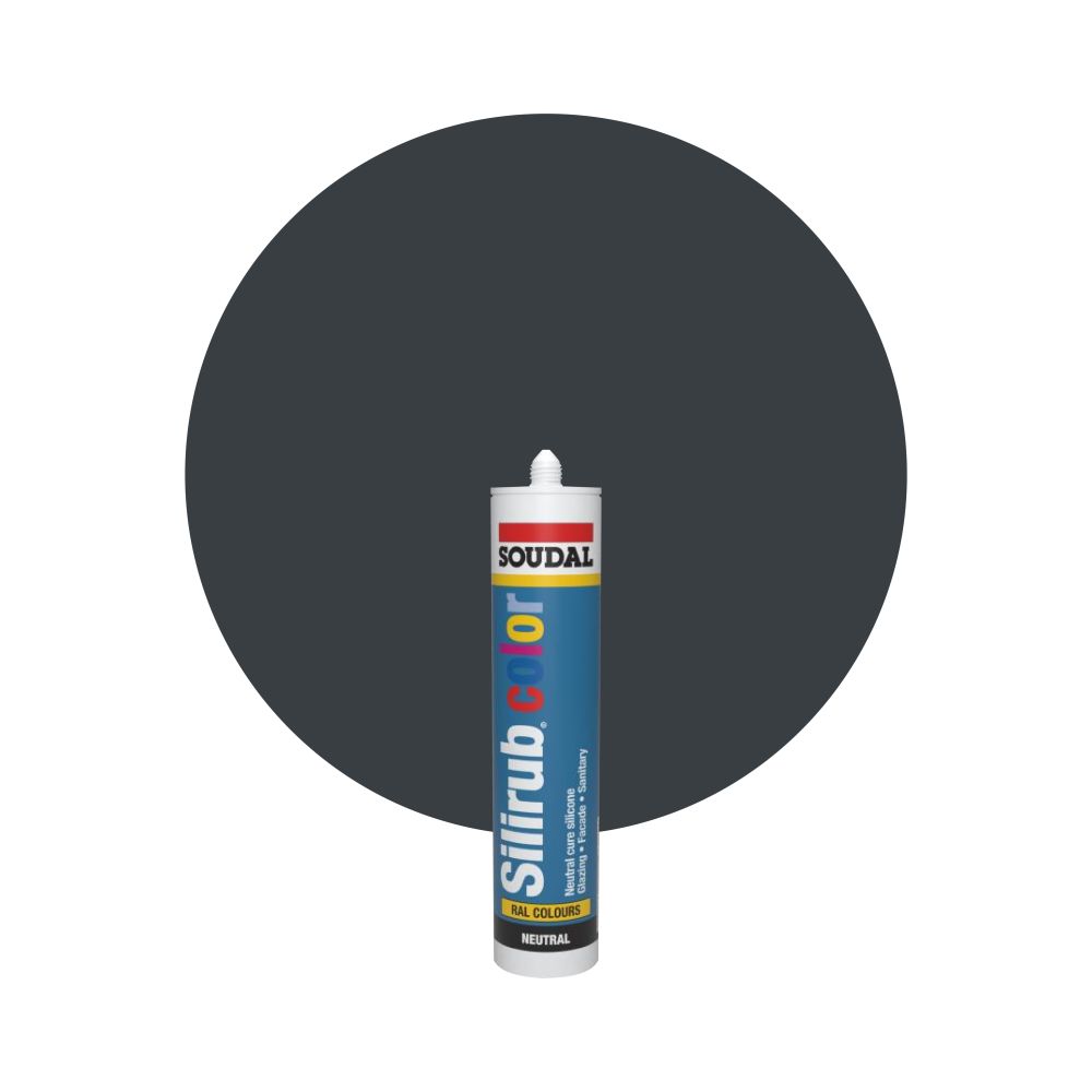 Soudal Silirub Color - RAL 7016 Grigio antracite main product photo